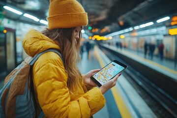 Metro Public Transport App: Real-Time Map and Departures for Smartphones in Urban Underground
