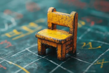 Miniature Table and Chair on Blackboard: Exploring Generative AI in Tiny Furniture Design