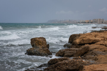 Temporal mar&iacute;timo en la costa de Alciante en el mes de Agosto provocado por el cambio cl&iacute;matico, Espa&ntilde;a