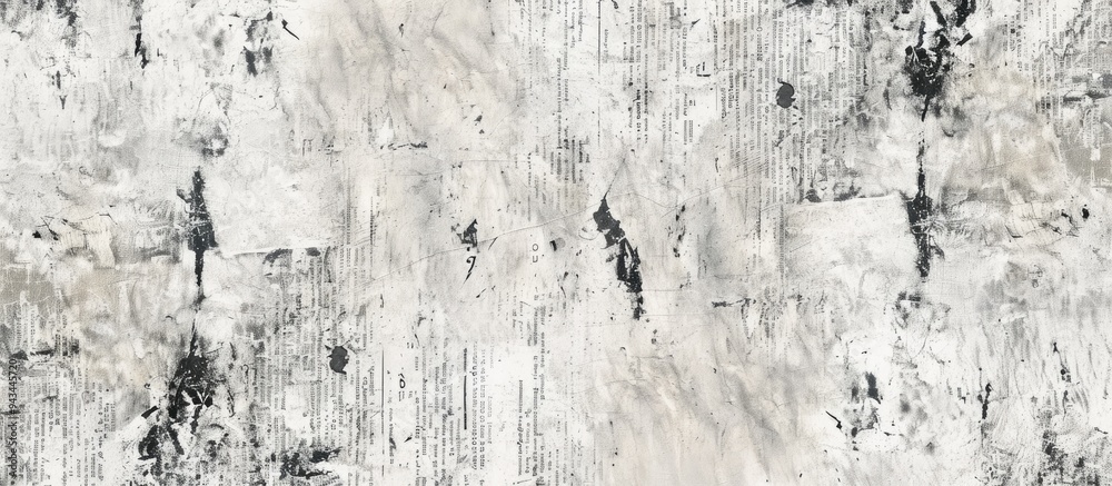 Aufkleber Grunge white newspaper background with textured pattern and copy space image for cover design or overlay text