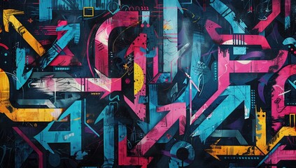 A vibrant and dynamic illustration of arrows pointing in different directions, symbolizing the diverse range of possibilities open to us through continuous learning.