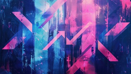 A vibrant and dynamic illustration of arrows pointing in different directions, symbolizing the diverse range of possibilities open to us through continuous learning.