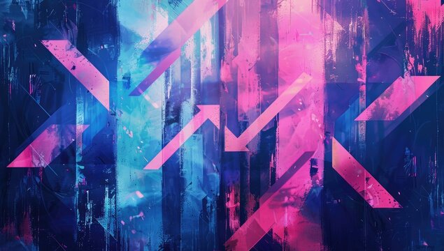 A vibrant and dynamic illustration of arrows pointing in different directions, symbolizing the diverse range of possibilities open to us through continuous learning.