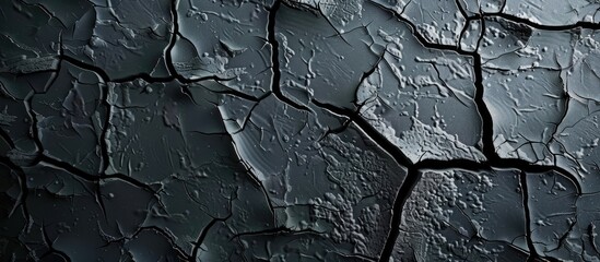 Crackled surface backdrop for design with a blank area for content Ideal for a website header. Creative banner. Copyspace image