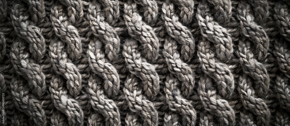 Poster stylish knitted fabric texture as a backdrop for copy space image