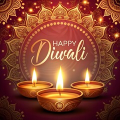 Free Photo Happy diwali indian hindu festival image, generated ai