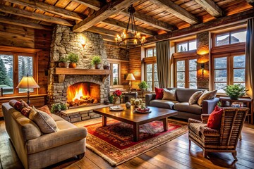 cozy and inviting rustic atmosphere