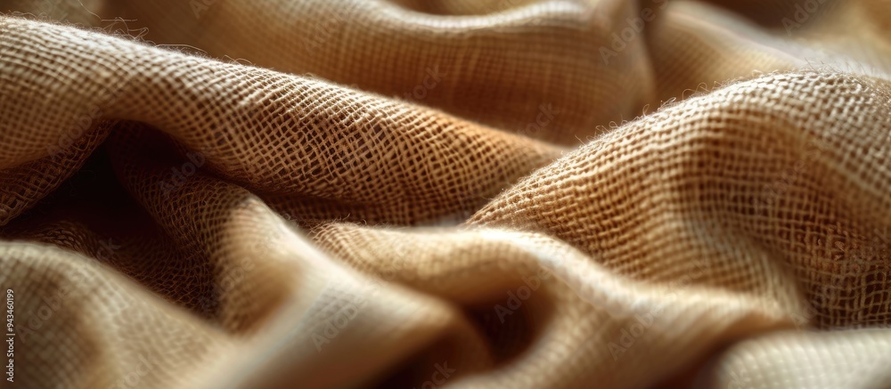 Fototapete Close up image showing a textured textile fabric background with copy space image