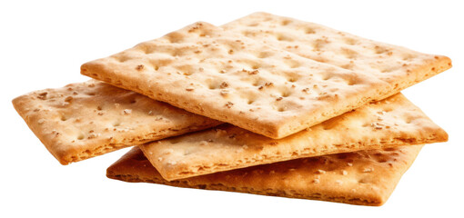 Fototapeta premium PNG Salted cracker bread food white background.