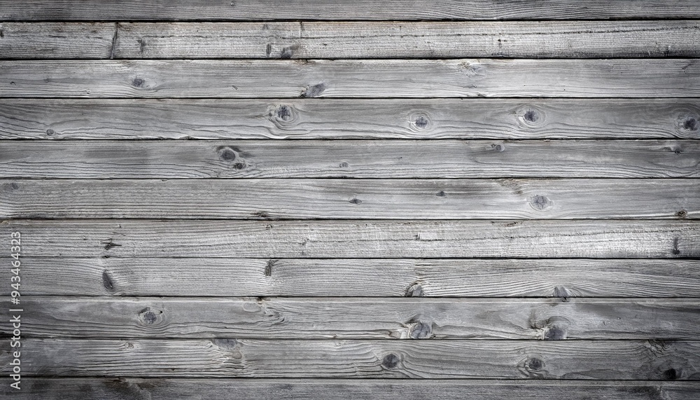 Sticker old grey wooden wall texture