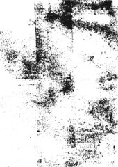 Halftone vector ink texture with a transparent background 