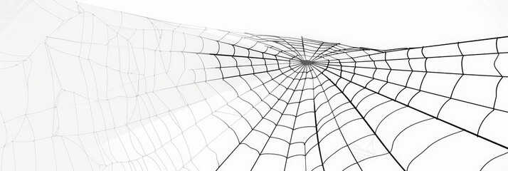 Obraz premium Black & White Spider Web