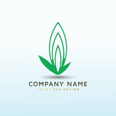 cannabis vector logo design idea