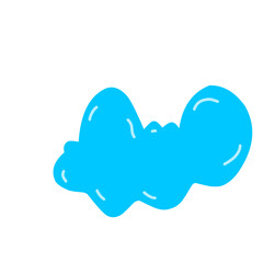cloud computing concept blue cheerful