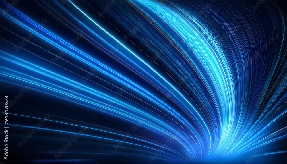 Wall mural abstract background with space blue shape curve background blue line curve