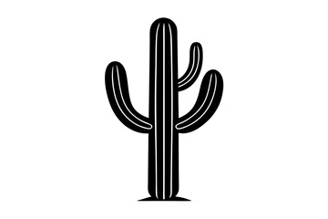 cactus saguaro vector illustration on a white background