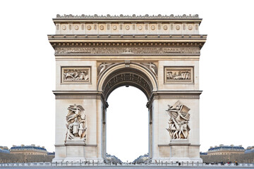 Obraz premium PNG Arc de triomphe architecture landmark transportation.