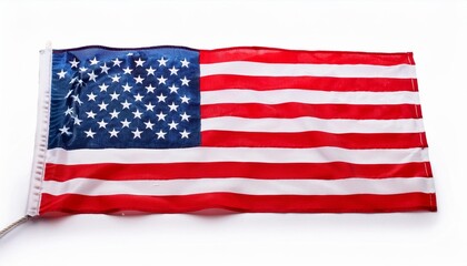 Obraz premium american flag on white background