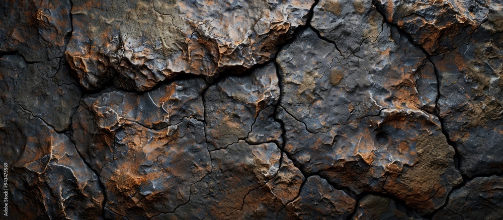 Fototapete natural background with a rough vulcan stone texture and copy space image