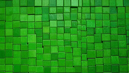 Fototapeta premium green mosaic wall background texture
