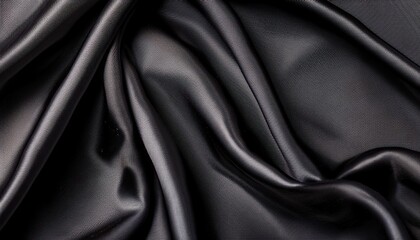 close up of black cloth texture background