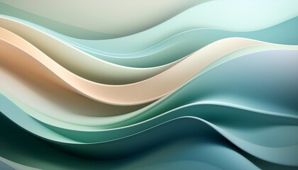 Fototapeta premium calm and balanced abstract wave background with smooth curves