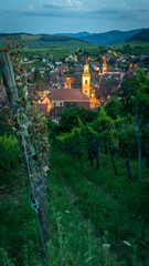A beautiful night alsacian architecture pic taken in Riquewihr in France on August 20th 2024