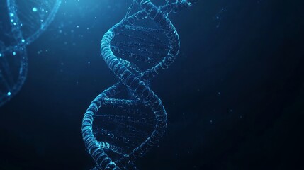 Obraz premium Abstract Representation of a DNA Double Helix