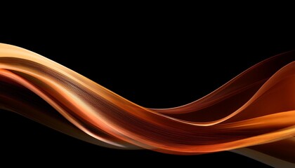 black background with brown and orange wave