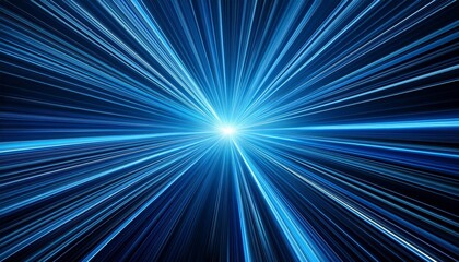 sparkling blue rays in a straight line from the center beautifully distributed backgrounds abstract
