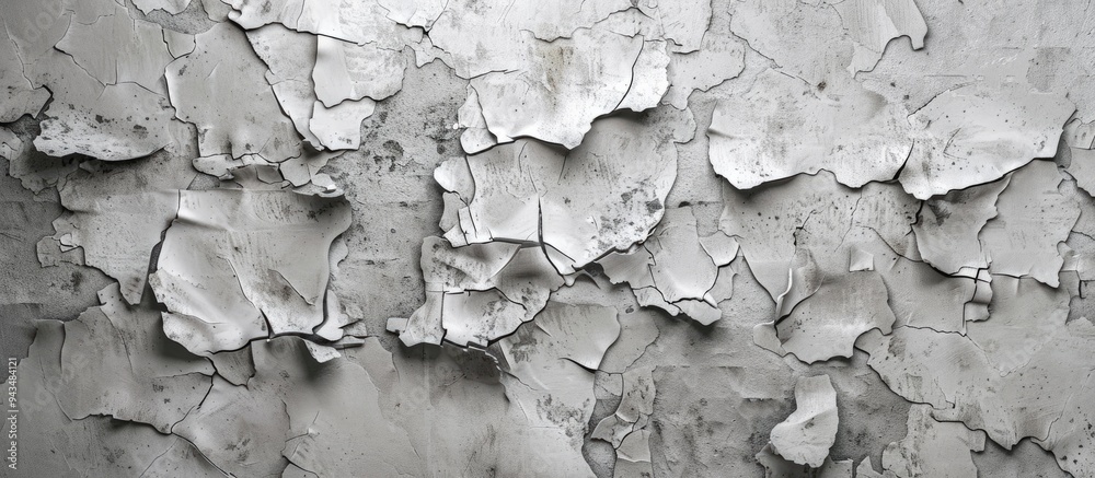 Aufkleber vintage gray damaged wall creating a textured background with copy space image