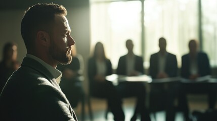 Business Professional Addressing Team