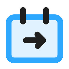 Date Arrow Right Vector Icon
