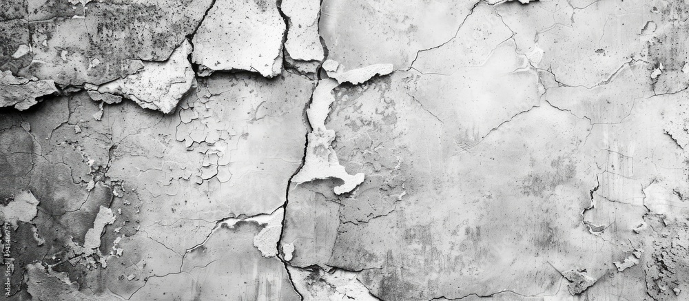 Aufkleber Grunge gray textured cement wall with an old concrete effect and copy space image