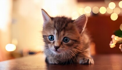 kitten on the table