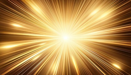 Obraz premium gold radial sparkles rays lights festive elegant abstract background
