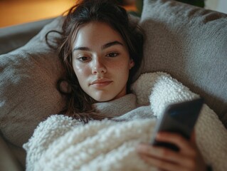 Comfortable Home Living - Woman in Soft Blurry Focus