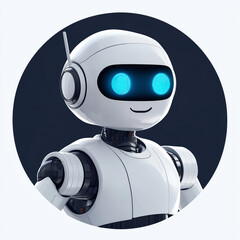 white robot avatar - AI generated, cenematic