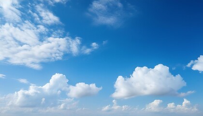 Fototapeta premium blue sky background with tiny clouds