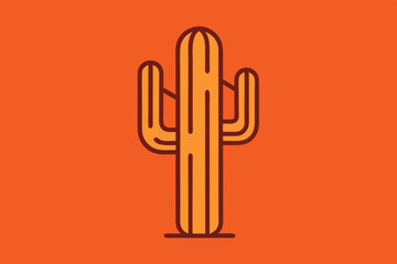 cactus saguaro vector illustration on a white background