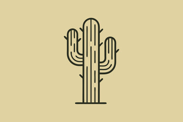 cactus saguaro vector illustration on a white background