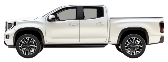 PNG Sleek white modern pickup truck