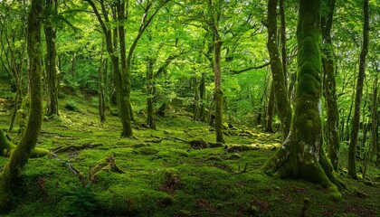 green forest ultrawide wallpaper