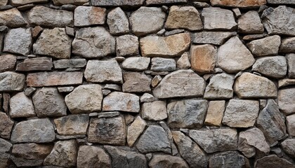 a weathered stone wall with cracks and uneven texture