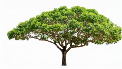 Obraz premium terminalia ivorensis tree isolated