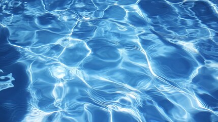 Obraz premium Abstract pattern of rippling water in a swimming pool.