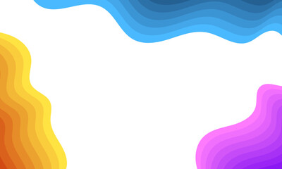 colorful gradient wave pattern banner background design