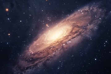 Fototapeta premium Abstract galaxy background featuring vibrant colors, swirling textures, and cosmic elements...