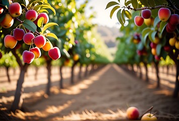 fresh fruit growing orchard grove california