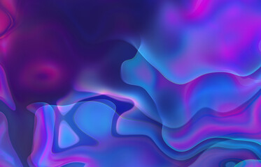 Colorful psychedelic background made of interweaving curved shapes